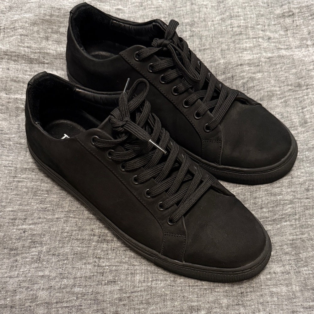 Thursday Boots Men’s Black Matte Premier Low Top Leather Sneakers Size 9.5